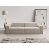 WERK2 Sofa "Zeus 3-Sitzer, Big-Sofa, Breite 256cm, Tiefe 105cm, modern und bequem", Curvy Trend 3-Sitzer mit urbaner Optik von Werk2