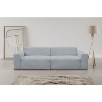WERK2 Sofa "Zeus 3-Sitzer, Big-Sofa, Breite 256cm, Tiefe 105cm, modern und bequem", Curvy Trend 3-Sitzer mit urbaner Optik von Werk2