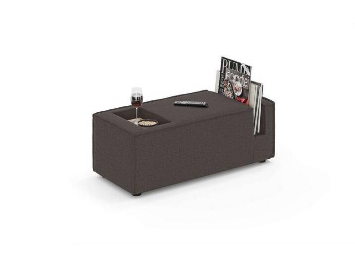 INOSIGN Sofaelement HAILY Tisch für das Modulsofa, Maße B/T/H: 45/100/37 cm, als Modul oder separat verwendbar, mit Steckfach und Ablagefläche, braun von Inosign