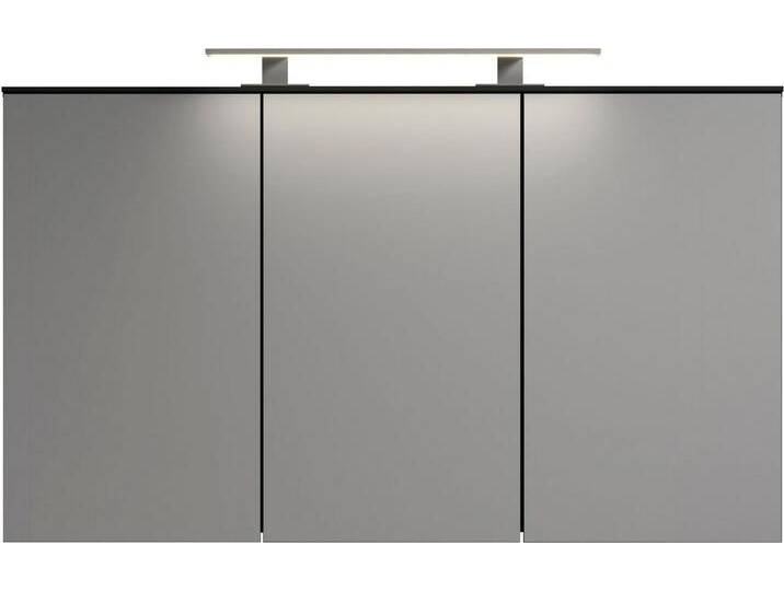 INOSIGN Spiegelschrank Premont (1-St) Breiter Badspiegel mit 3 Spiegeltüren und 9 Fächern - Soft-Close, grau, FSC®-zertifizierter Holzwerkstoff von Inosign