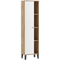 INOSIGN Stauraumschrank "Oslo, Badschrank mit Knopfgriff, Hochschrank im skandinavischen Design", in der Türfarbe Weiß oder Grau verfügbar, ausreichend Stauraum von Inosign