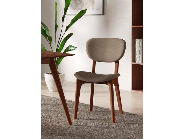 INOSIGN Stuhl COZY Made in Italy (Set, 2 St), Gestell in Buche, Kirsch- oder Nussbaum, Massivholz, Design Stuhl, braun von Inosign