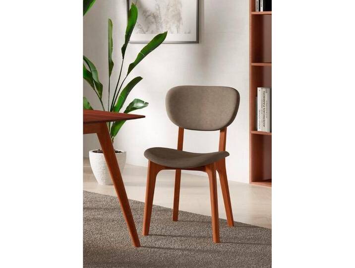 INOSIGN Stuhl COZY Made in Italy (Set, 2 St), Gestell in Buche, Kirsch- oder Nussbaum, Massivholz, Design Stuhl, braun von Inosign