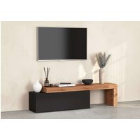 INOSIGN Lowboard "Chronos TV-Board, T-Schrank", (1 St., Breite verstellbar von 180 bis 290 cm), Breite 240 cm TV-Board,Lowboard,1 Klappe und ein L-Förmiger Aufsatz von Inosign