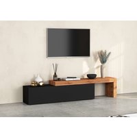 INOSIGN Lowboard "Chronos TV-Board, TV-Schrank", (1 St., Breite verstellbar von 190 bis 350 cm), Breite 270 cm TV-Board,Lowboard,1 Klappe und ein L-Förmiger Aufsatz von Inosign