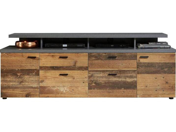 INOSIGN TV-Board Messina (1 St), TV-Lowboard mit Türen, Schubladen & Fächern - (B/T/H) 180/47/66 cm, grau, FSC®-zertifizierter Holzwerkstoff von Inosign