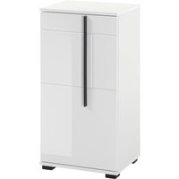 INOSIGN Unterschrank "Cantara, Badschrank in Hochglanz Weiß, Schrank im modernen Design" mit schwarzen Griffen, ausreichend Stauraum von Inosign