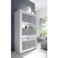 INOSIGN Vitrine "Basic Höhe 162 cm, Standvitrine mit 4 Türen - Metallgriffe," Stauraumvitrine in moderner Rahmenoptik, Hochschrank, Anrichte INOSIGN Vitrine "Basic Höhe 162 cm, Standvitrine mit 4 Türen - Metallgriffe," Stauraumvitrine in moderner Rahmenoptik, Hochschrank, Anrichte von Inosign