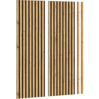 INOSIGN Wandpaneel "Silencio, 2er Set, je 40 x 120 cm, inkl. 2 Abschlussleisten", (2 tlg.), Akustikpaneel, Paneel, Lamellenwand von Inosign