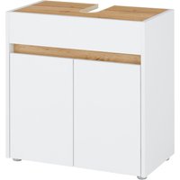 INOSIGN Waschbeckenunterschrank "CITY/GIRON, Waschtisch mit Griffmulde, Badschrank in zeitlosem Design" in den Farben Weiß und Anthrazit verfügbar, viel Stauraum von Inosign