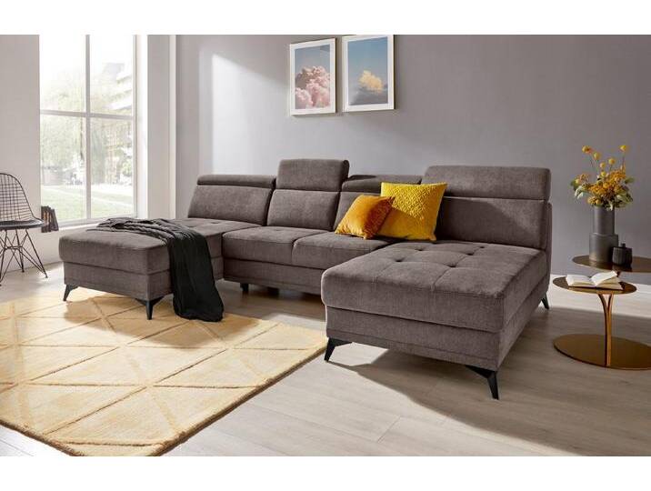 INOSIGN Wohnlandschaft Cardiz U-Form, braun, mit Bettfunktion-mit Bettkasten, taupe INOSIGN Wohnlandschaft Cardiz U-Form, braun, mit Bettfunktion-mit Bettkasten, taupe von Inosign