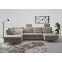 INOSIGN Wohnlandschaft "Palm Beach U-Form", Federkern, mit Sitztiefenverstellung, wahlweise mit Bettfunktion von Inosign