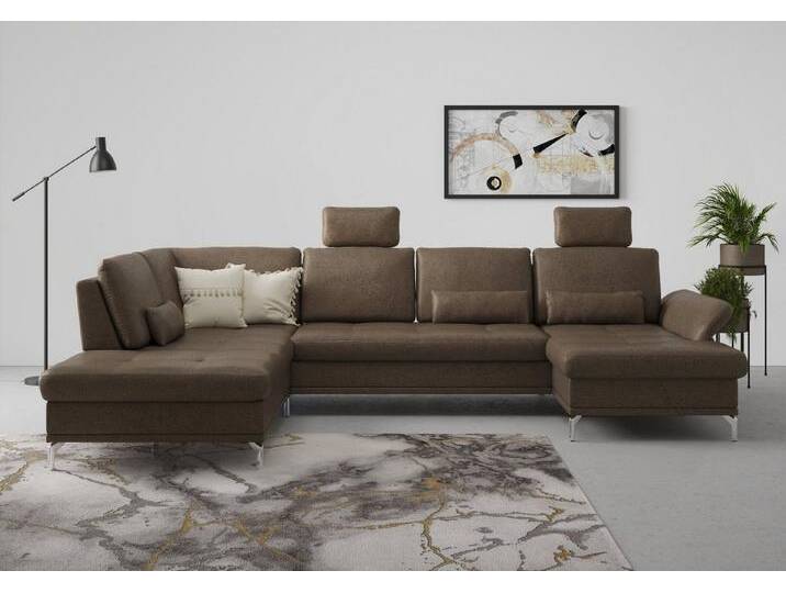 INOSIGN Wohnlandschaft Palm Beach U-Form, Federkern, mit Sitztiefenverstellung, braun INOSIGN Wohnlandschaft Palm Beach U-Form, Federkern, mit Sitztiefenverstellung, braun von Inosign
