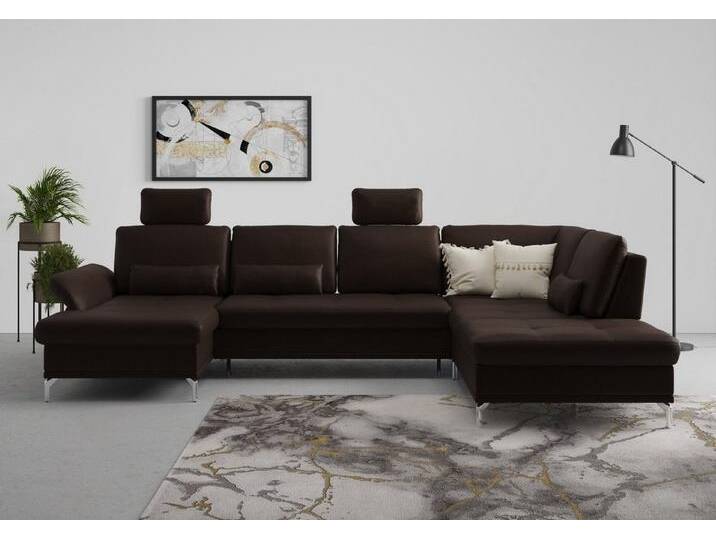 INOSIGN Wohnlandschaft Palm Beach U-Form, Federkern, mit Sitztiefenverstellung, braun von Inosign