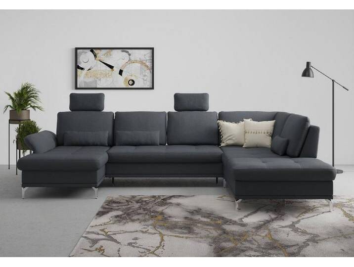 INOSIGN Wohnlandschaft Palm Beach U-Form, Federkern, mit Sitztiefenverstellung, grau INOSIGN Wohnlandschaft Palm Beach U-Form, Federkern, mit Sitztiefenverstellung, grau von Inosign