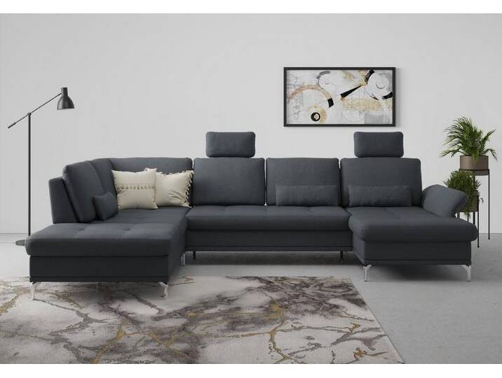 INOSIGN Wohnlandschaft Palm Beach U-Form, Federkern, mit Sitztiefenverstellung, grau von Inosign