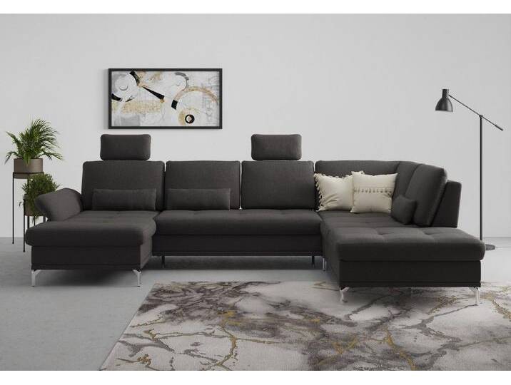 INOSIGN Wohnlandschaft Palm Beach U-Form, Federkern, mit Sitztiefenverstellung, grau INOSIGN Wohnlandschaft Palm Beach U-Form, Federkern, mit Sitztiefenverstellung, grau von Inosign