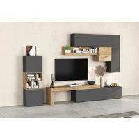 INOSIGN Wohnwand "Chronos Wohnwand, Medienwand, 8-er set" Set, 8 Stk. tlg. von Inosign