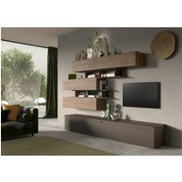 INOSIGN Wohnwand "INFINITY, 8tlg. Breite 276 cm, Höhe variabel, Schrankwand, Anbauwand", (2x Lowboard, 4x Hängeschrank, 2x Wandregal) von Inosign