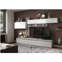 INOSIGN Wohnwand "INFINITY, 8tlg. Breite 336 cm, Höhe variabel, Schrankwand, Anbauwand", (2x Lowboard, 2x Hängeschrank, 2x Hängewürfel, 2x Wandregal) von Inosign