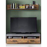 INOSIGN Wohnwand "Ilana", TV-Unterteil mit Wandboard im modernen Industrial Style von Inosign