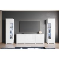 INOSIGN Wohnwand "KENIA", (Komplett-Set, 3 St.), Vitrinen mit Eckverglasung, hängend und stehend montierbar von Inosign