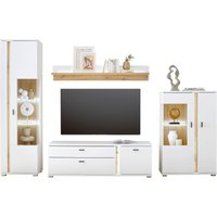 INOSIGN Wohnwand "LONG ISLAND", (Set, 4 St.), in moderner Trendfarbe,inklusive senkrechter Beleuchtung,Breite 305 cm von Inosign
