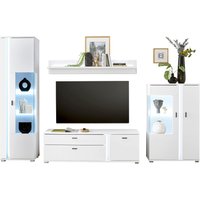 INOSIGN Wohnwand "LONG ISLAND", (Set, 4 St.), in moderner Trendfarbe,inklusive senkrechter Beleuchtung,Breite 305 cm von Inosign