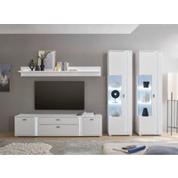 INOSIGN Wohnwand "LONG ISLAND", (Set, 4 St.), in moderner Trendfarbe,inklusive senkrechter Beleuchtung,Breite 330 cm von Inosign