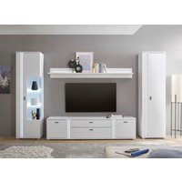 INOSIGN Wohnwand "LONG ISLAND", (Set, 4 St.), in moderner Trendfarbe,inklusive senkrechter Beleuchtung,Breite 330 cm von Inosign