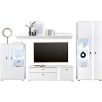 INOSIGN Wohnwand "LONG ISLAND", (Set, 4 St.), in moderner Trendfarbe,inklusive senkrechter Beleuchtung,Breite 330 cm von Inosign