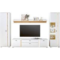 INOSIGN Wohnwand "LONG ISLAND", (Set, 4 St.), in moderner Trendfarbe,inklusive senkrechter Beleuchtung,Breite 330 cm von Inosign