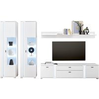 INOSIGN Wohnwand "LONG ISLAND", (Set, 4 St.), in moderner Trendfarbe,inklusive senkrechter Beleuchtung,Breite 330 cm von Inosign