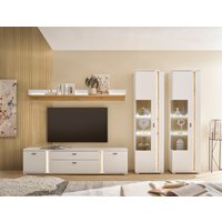 INOSIGN Wohnwand "LONG ISLAND", (Set, 4 St.), in moderner Trendfarbe,inklusive senkrechter Beleuchtung,Breite 330 cm von Inosign