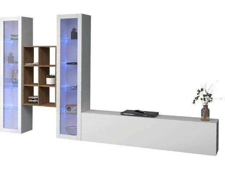 INOSIGN Wohnwand Maruska, (1-St), weiß hochglanz/weiß hochglanz von Inosign