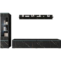 INOSIGN Wohnwand "VERA I, Vitrinen Türanschlag links/rechts wechselbar", (Komplett-Set, 3 St.), Vitrine mit Verglasung, stehend und hängend, inklusive Beleuchtung von Inosign