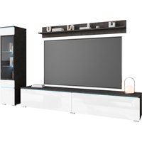 INOSIGN Wohnwand "VERA I, Vitrinen Türanschlag links/rechts wechselbar", (Komplett-Set, 3 St.), Vitrine mit Verglasung, stehend und hängend, inklusive Beleuchtung von Inosign