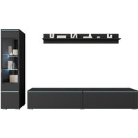 INOSIGN Wohnwand "VERA I, Vitrinen Türanschlag links/rechts wechselbar", (Komplett-Set, 3 St.), Vitrine mit Verglasung, stehend und hängend, inklusive Beleuchtung von Inosign