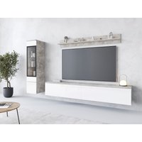 INOSIGN Wohnwand "VERA I, Vitrinen Türanschlag links/rechts wechselbar", (Komplett-Set, 3 St.), Vitrine mit Verglasung, stehend und hängend, Türanschlag wechselbar von Inosign