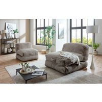 INOSIGN XXL-Sessel "Pia", Loungesessel in Megacord, 2 Größen, Schlaffunktion und Pouf-Funktion von Inosign