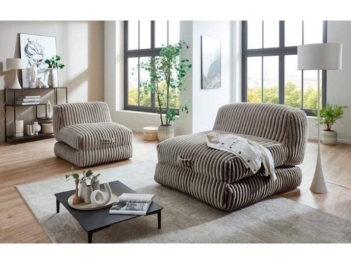 INOSIGN XXL-Sessel Pia, Loungesessel in Megacord, 2 Größen, Schlaffunktion und Pouf-Funktion, grau, grau INOSIGN XXL-Sessel Pia, Loungesessel in Megacord, 2 Größen, Schlaffunktion und Pouf-Funktion, grau, grau von Inosign