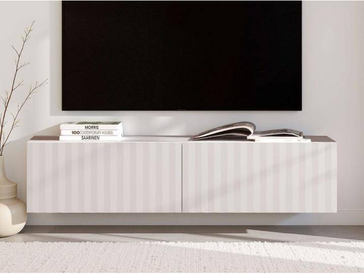 Lowboard INOSIGN Antibes TV-Lowboard, Breite 192/154/128 cm, TV-Schrank , weiß (opaque weiß), B:154cm H:32cm T:42cm, FSC-zertifizierter Holzwerkstoff, Sideboards, TV-Kommode, 3D-Fronten, Push-To-Open-Funktion, Wandmontage Lowboard INOSIGN Antibes TV-Lowboard, Breite 192/154/128 cm, TV-Schrank , weiß (opaque weiß), B:154cm H:32cm T:42cm, FSC-zertifizierter Holzwerkstoff, Sideboards, TV-Kommode, 3D-Fronten, Push-To-Open-Funktion, Wandmontage von Inosign