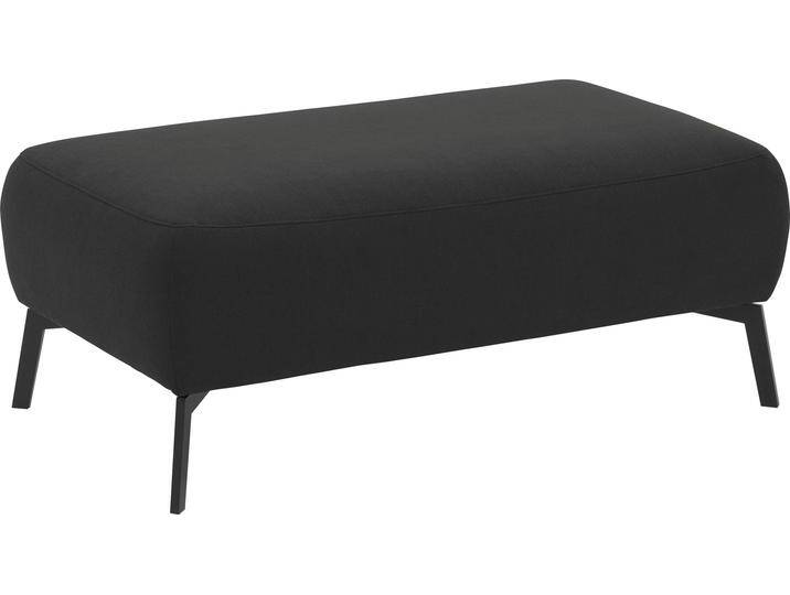 Polsterhocker INOSIGN Bellini , grau (anthrazit), B:111cm H:47cm T:65cm, Luxus-Microfaser weich (98% Polyester, 2% Nylon);Easy Care (100% Polyester), Hocker, passend zur Serie Bellini , Easy Care-Bezug mit Wasser reinigbar von Inosign