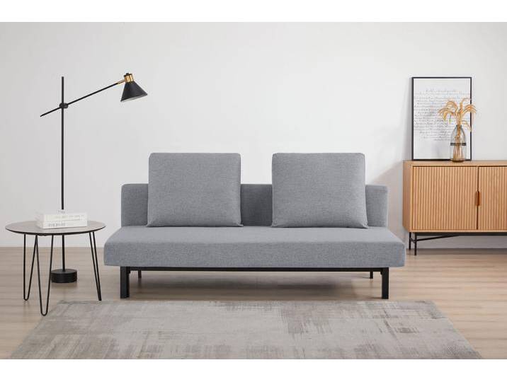 Schlafsofa INOSIGN BROOKFIELD, Bettsofa, Klappsofa, Couch, Gästebett , grau (hellgrau), B:191cm H:92cm T:97cm, Sofas, mit Bettfunktion, pflegeleichter Webstoffbezug von Inosign