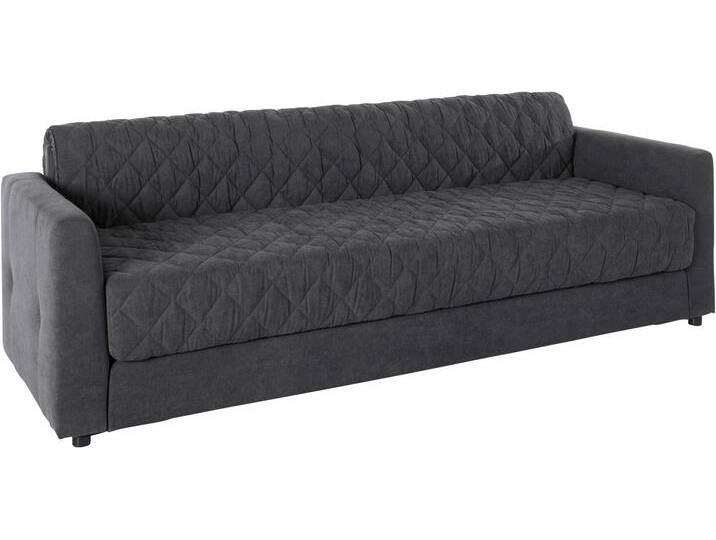Schlafsofa INOSIGN Kelly , grau (dunkelgrau), B:226cm H:78cm T:86cm, Sofas, Topper inklusive; mit Federkern, Bezug ist abnehmbar von Inosign