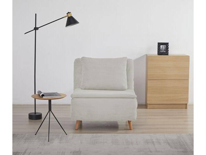 Sessel INOSIGN AINSLEY , creme, B:81cm H:82cm T:65cm, 100% Polyester, Sessel, wandelbar zum Gästebett, Schlafsofa, Webstoff u. Cord-Bezug Sessel INOSIGN AINSLEY , creme, B:81cm H:82cm T:65cm, 100% Polyester, Sessel, wandelbar zum Gästebett, Schlafsofa, Webstoff u. Cord-Bezug von Inosign