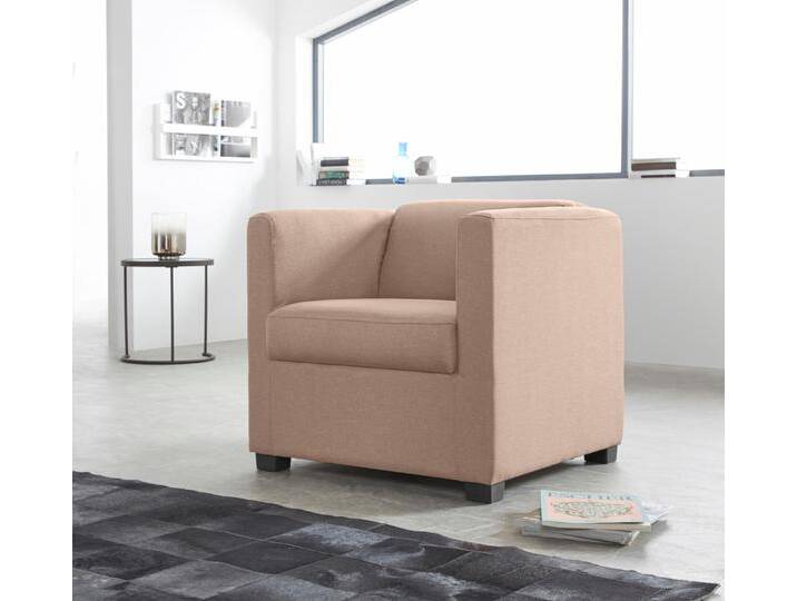Sessel INOSIGN Bob Cocktailsessel, Clubsessel, Loungesessel , beige, B:72cm H:68cm T:75cm, Luxus-Microfaser (92% Polyester, 8% Nylon) );Struktur fein ( 100% Polyester);Struktur in Chenille-Optik (30% Polyester, 70% Polyacryl);Chenillestruktur (40% Polyester, 60% Polyacryl), Sessel, in verschiedenen modernen Farben und Qualitäten von Inosign