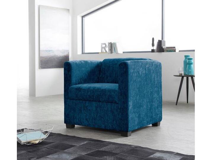 Sessel INOSIGN Bob Cocktailsessel, Clubsessel, Loungesessel , blau (ocean), B:72cm H:68cm T:75cm, Luxus-Microfaser (92% Polyester, 8% Nylon) ), Struktur fein ( 100% Polyester), Struktur in Chenille-Optik (30% Polyester, 70% Polyacryl), Chenillestruktur (40% Polyester, 60% Polyacryl), Sessel, in verschiedenen modernen Farben und Qualitäten von Inosign