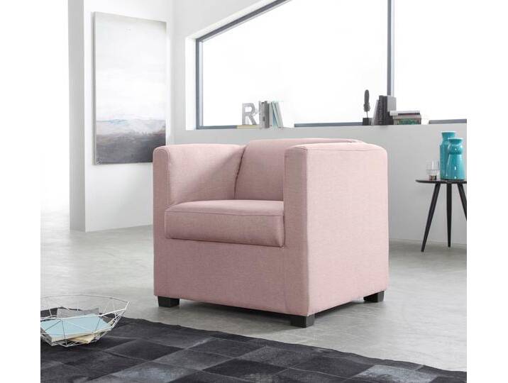 Sessel INOSIGN Bob Cocktailsessel, Clubsessel, Loungesessel , rosa (flamingo), B:72cm H:68cm T:75cm, Luxus-Microfaser (92% Polyester, 8% Nylon) );Struktur fein ( 100% Polyester);Struktur in Chenille-Optik (30% Polyester, 70% Polyacryl);Chenillestruktur (40% Polyester, 60% Polyacryl), Sessel, in verschiedenen modernen Farben und Qualitäten von Inosign