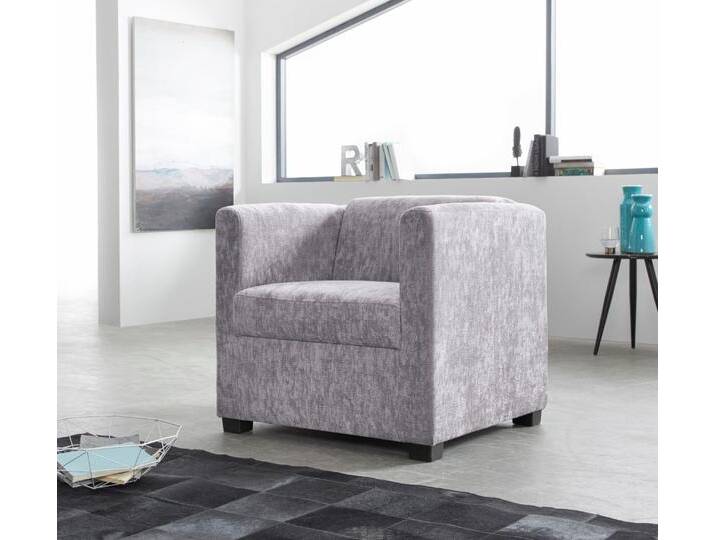 Sessel INOSIGN Bob Cocktailsessel, Clubsessel, Loungesessel , silber, B:72cm H:68cm T:75cm, Luxus-Microfaser (92% Polyester, 8% Nylon) );Struktur fein ( 100% Polyester);Struktur in Chenille-Optik (30% Polyester, 70% Polyacryl);Chenillestruktur (40% Polyester, 60% Polyacryl), Sessel, in verschiedenen modernen Farben und Qualitäten von Inosign
